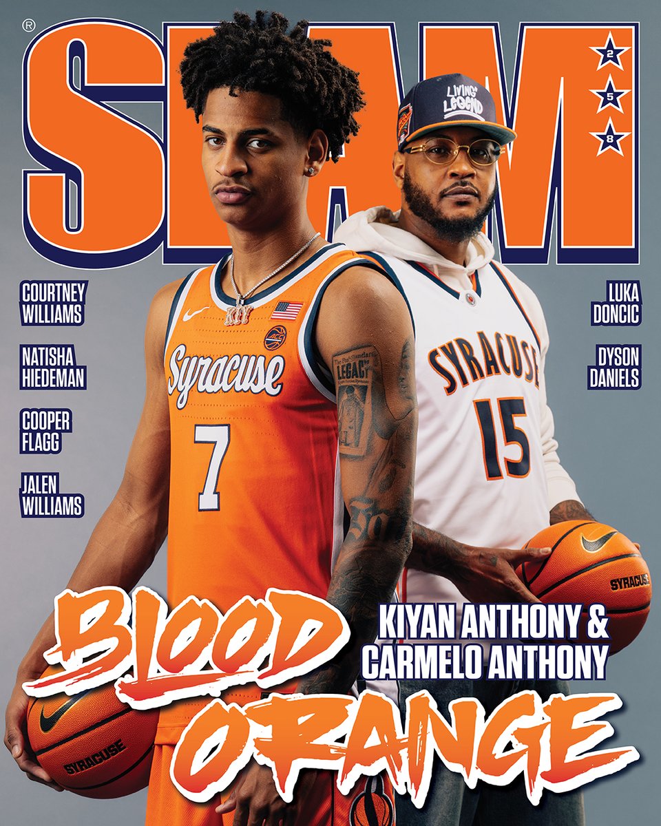 Formed by the Orange. 

Just like his dad Carmelo did, Kiyan Anthony is looking to take Syracuse by storm this season. 

SLAM 258, starring the Anthonys: slam.ly/syracuse