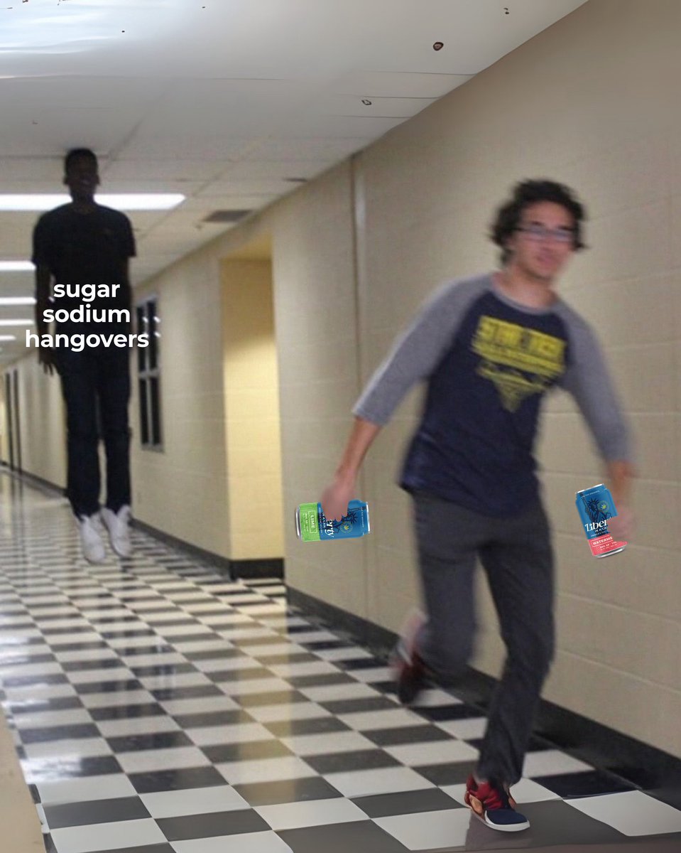Run away from sugar, sodium, and hangovers with Liberty In a Can™ 😎 

#DrinkLIC #meme #sobercurious #nohangover #fyp #viral