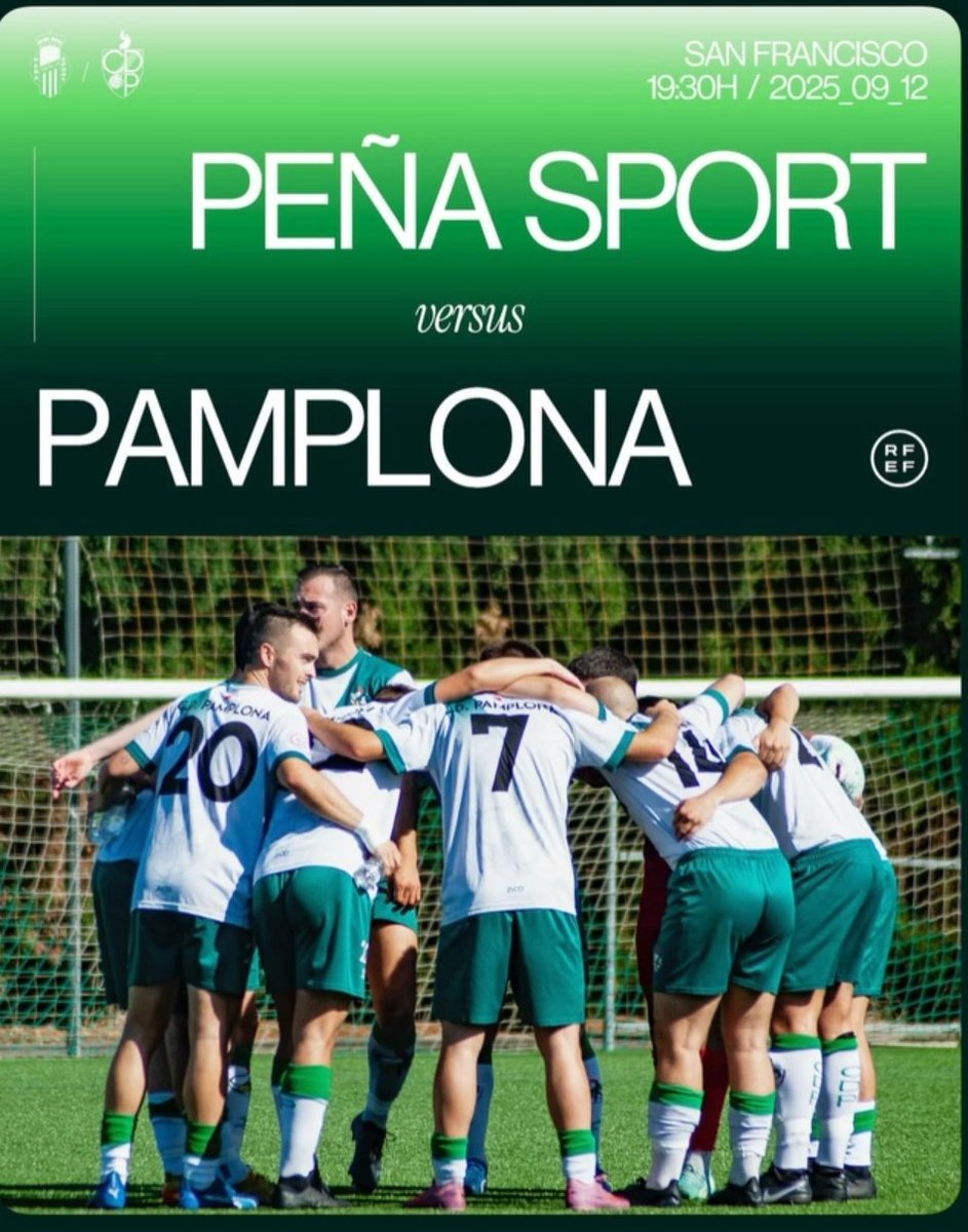Hurrengo geldialdia ⚔️
👉 Peña Sport vs Pamplona 
🗓️ Irailak 12, ostirala | 📍San Frantzisko | ⏰ 19:30 
Anima zaitez! 🔥

Próxima parada ⚔️
👉 Peña Sport vs Pamplona 
🗓️ 12 de septiembre, viernes | 📍 San Francisco | ⏰ 19:30
¡Anímate! 🔥