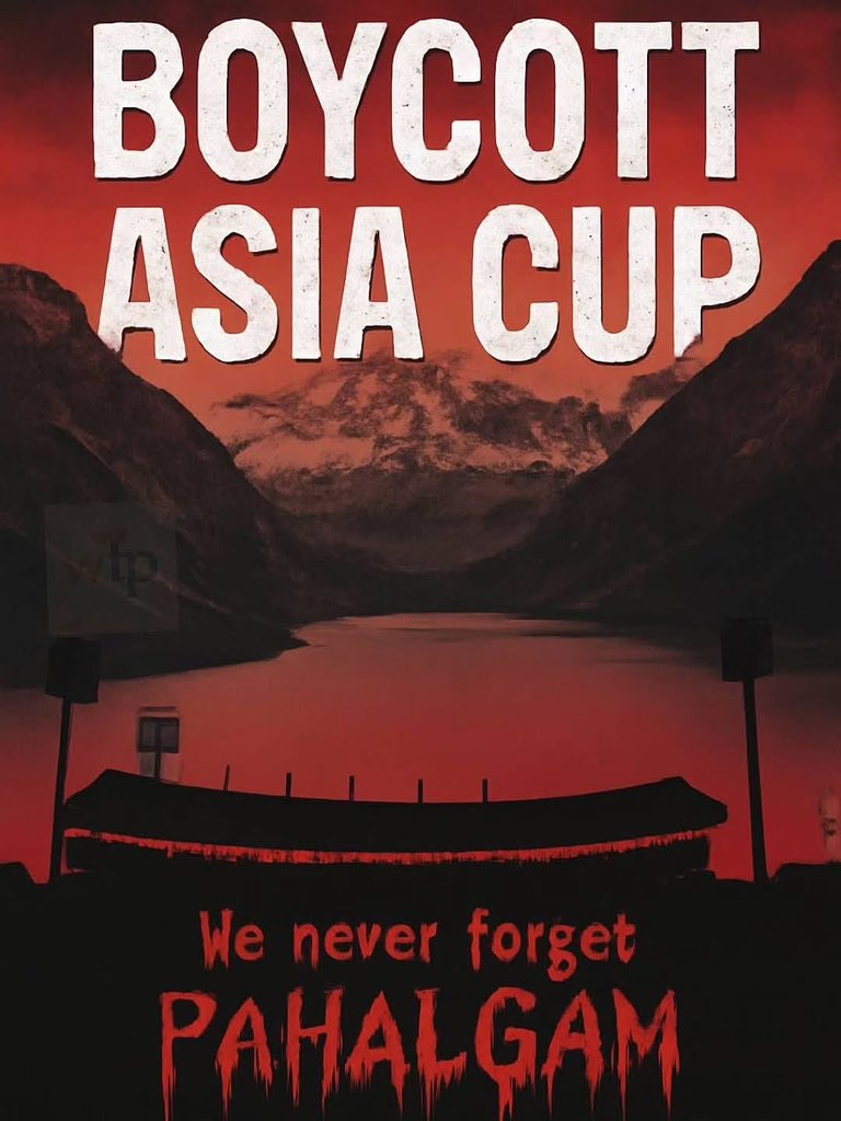 Deepaksinghnri's tweet photo. #BycottAsiaCup https://t.co/OeLNYon58n