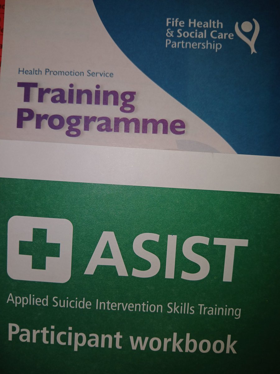 Day 1 of ASIST Workshop done in partnership with Fife Health Promotion.