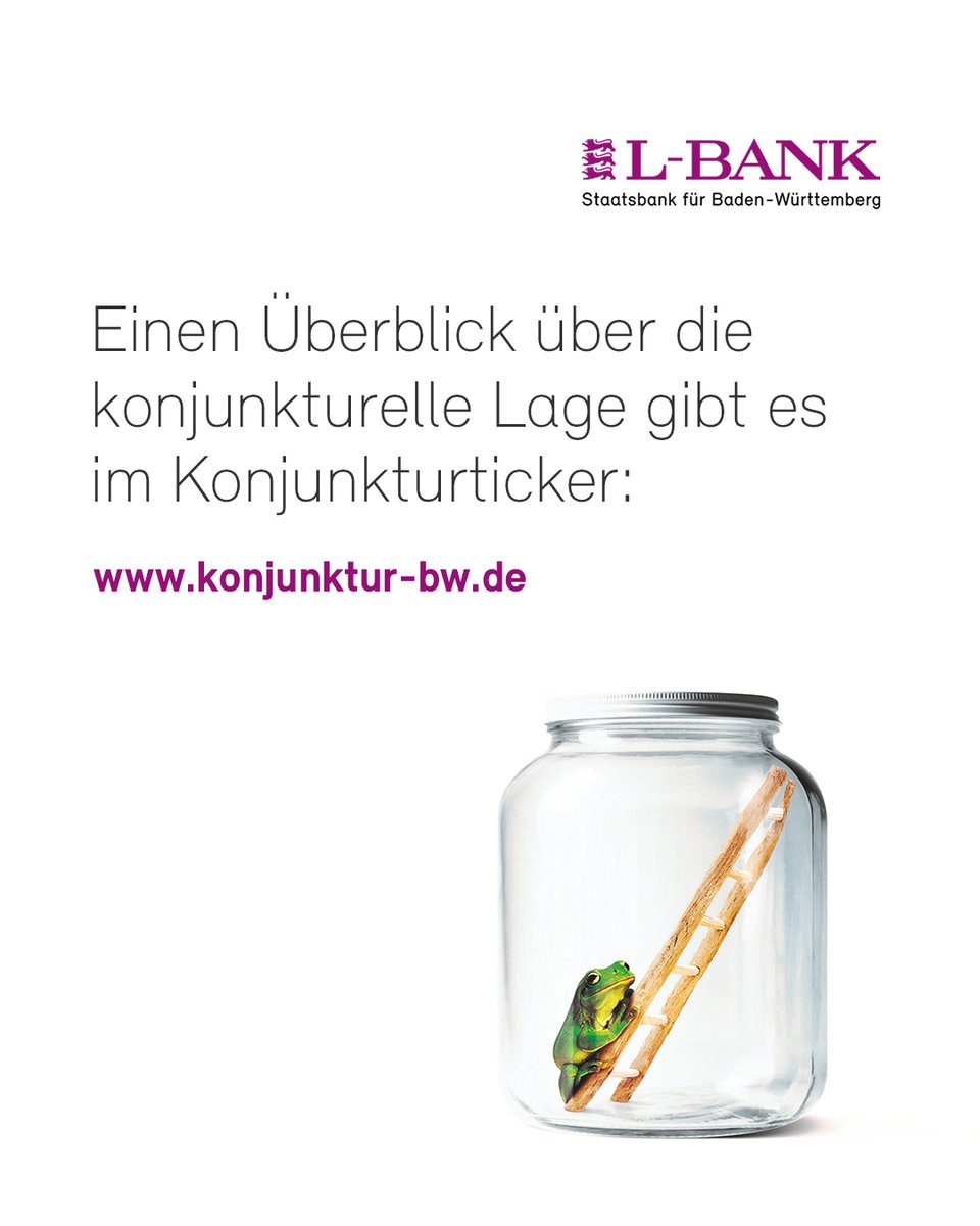 L-Bank (@l_bank) on Twitter photo Der konjunkturelle Positiv-Trend setzt sich fort! 📈
Der L-Bank-ifo-Geschäftsklimaindex steigt auf -10 Punkte. Damit setzt sich der positive Trend im bisherigen Jahresverlauf fort.
👉️ Details: fcld.ly/konjunktur-aug…
#lbank #konjunktur #wirtschaft #news
<a href="/ifo_Institut/">ifo Institut</a> Der konjunkturelle Positiv-Trend setzt sich fort! 📈
Der L-Bank-ifo-Geschäftsklimaindex steigt auf -10 Punkte. Damit setzt sich der positive Trend im bisherigen Jahresverlauf fort.
👉️ Details: fcld.ly/konjunktur-aug…
#lbank #konjunktur #wirtschaft #news
<a href="/ifo_Institut/">ifo Institut</a>