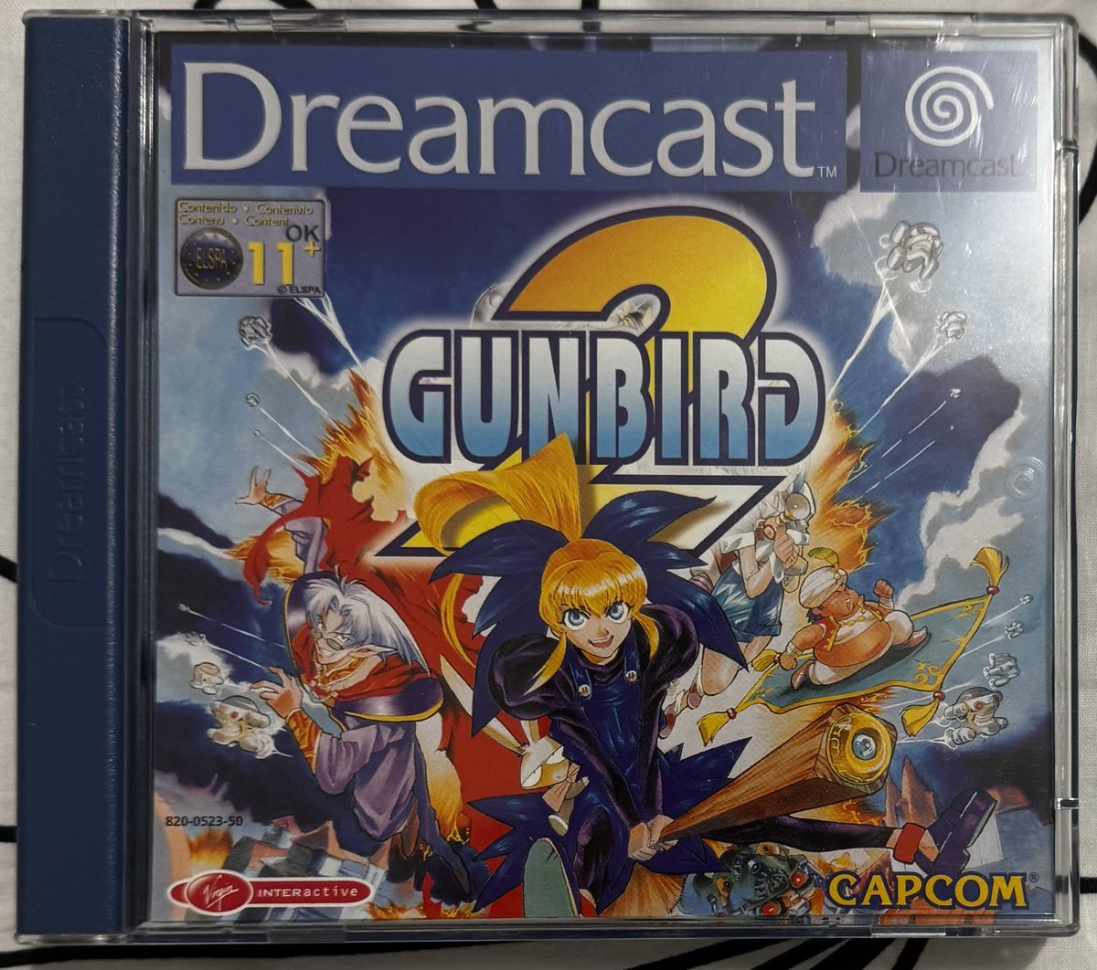 Ophilippos1's tweet photo. #RetroGaming Ophil de ma collec #Sega #Dreamcast qui grandit😉 Bienvenue à #GunBird2 (2000 #Psikyo #Capcom )
📀Shmup
🗣️Adaptation de la version #Arcade Psikyo SH2 sortie en 1998
⭐️ Hype :🔥🔥🔥🔥❌ sinon go chez @Arunotaku https://t.co/TjAHAE8Ief kif assuré👍 https://t.co/s2dnV9UkZW