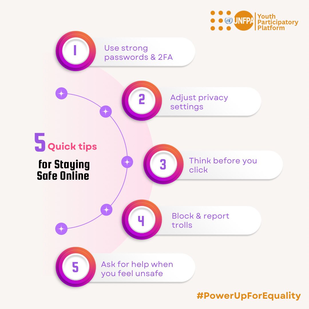 The internet is fun… until it’s not. 

Keep your vibe positive and your space drama-free by staying one step ahead of the bad stuff. Trolls? Blocked. Suspicious links? Ignored. Feeling unsafe? Speak up, your safety comes first!