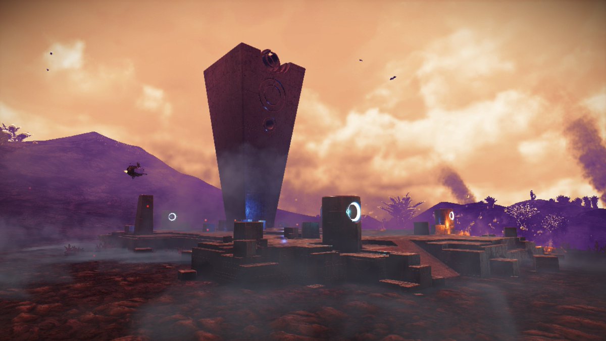 #OurNMSuniverse 

Me parece increible la variedad de monolitos que puedes encontrar en los planetas. ❤

Por esto me encanta el NMS, no sabes como sera el proximo monolito o la proxima estructura arqueologica que te encontraras en los planetas que visitas.