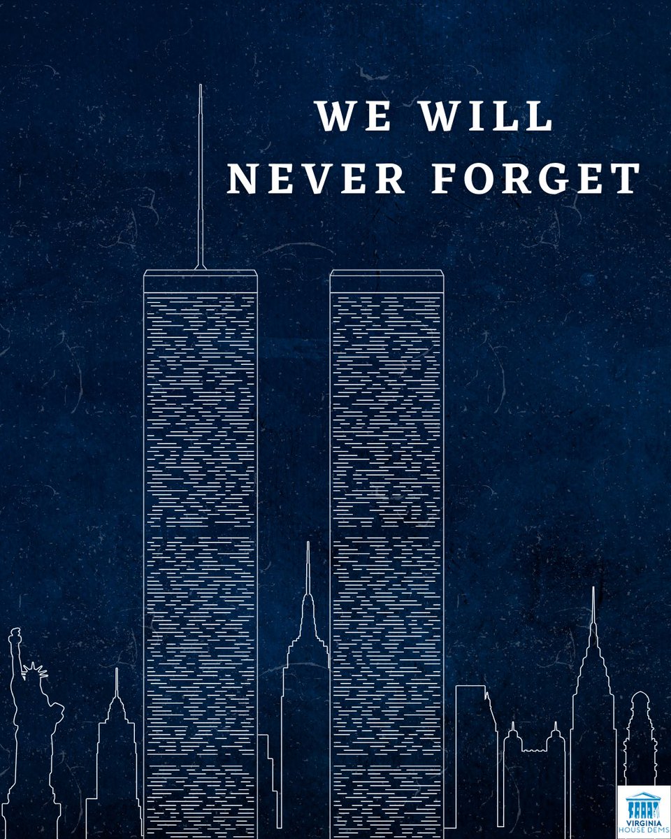 24 years ago today, our nation was forever changed. We remember the lives lost on 9/11 and honor the courage of the first responders and families whose sacrifice will never be forgotten.