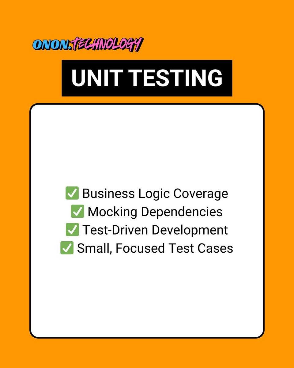 onon_technology's tweet image. 🧪 Flutter Testing Guide:
✨ Unit Tests: Validate core logic
✨ Widget Tests: Verify UI components
✨ Integration Tests: End-to-end flows
✨ Performance Tests: Ensure smooth UX
✨ CI/CD Automation
📱 WhatsApp: +852 9332 3868
🔗 onon.technology/blog
#FlutterTesting #QA