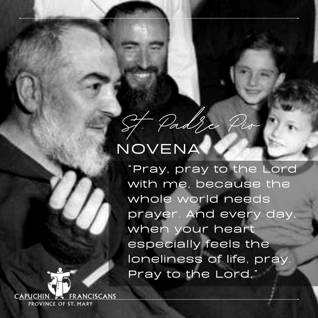 Starting this coming Sunday 9/14, please join the friars in a novena asking for the intercession of our Capuchin brother Saint Padre Pio.

Click below to join our novena:
lp.constantcontactpages.com/su/YD9cHDj/Ref…
#Prayers #CatholicTwitter #Catholic