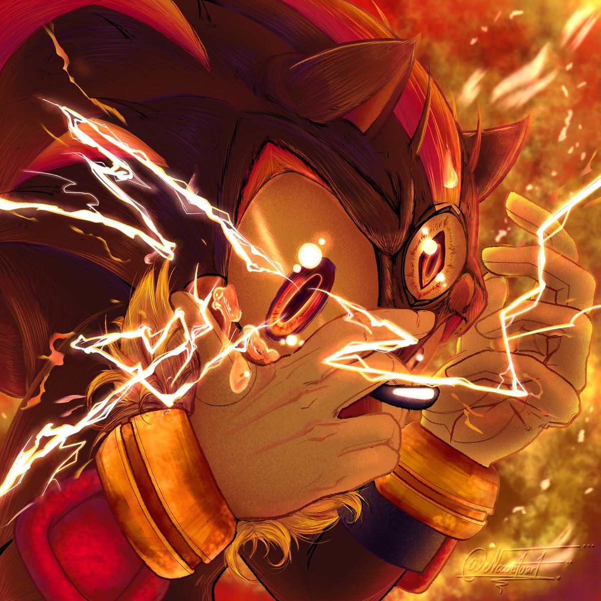 Noooctuart's tweet image. "Amid destruction and power, the weight of his existence overwhelms him. Conflicted and broken, he wonders silently: Maria, would you see redemption… or a monster?"
@joaofilipe_sa #MakeShadowBlackHeartedHERO 

And  references -&amp;gt;