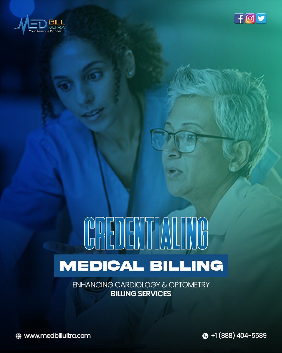 MedBillUltra_'s tweet image. 🩺 CREDENTIAI MEDICAL BILLING, Precision. Performance. Profit. Enhancing Cardiology &amp;amp; Optometry billing services so you can focus on patient care — we’ll handle the rest. #MedicalBilling #CardiologyBilling #OptometryBilling #HealthcareSolutions #RevenueCycleManagement