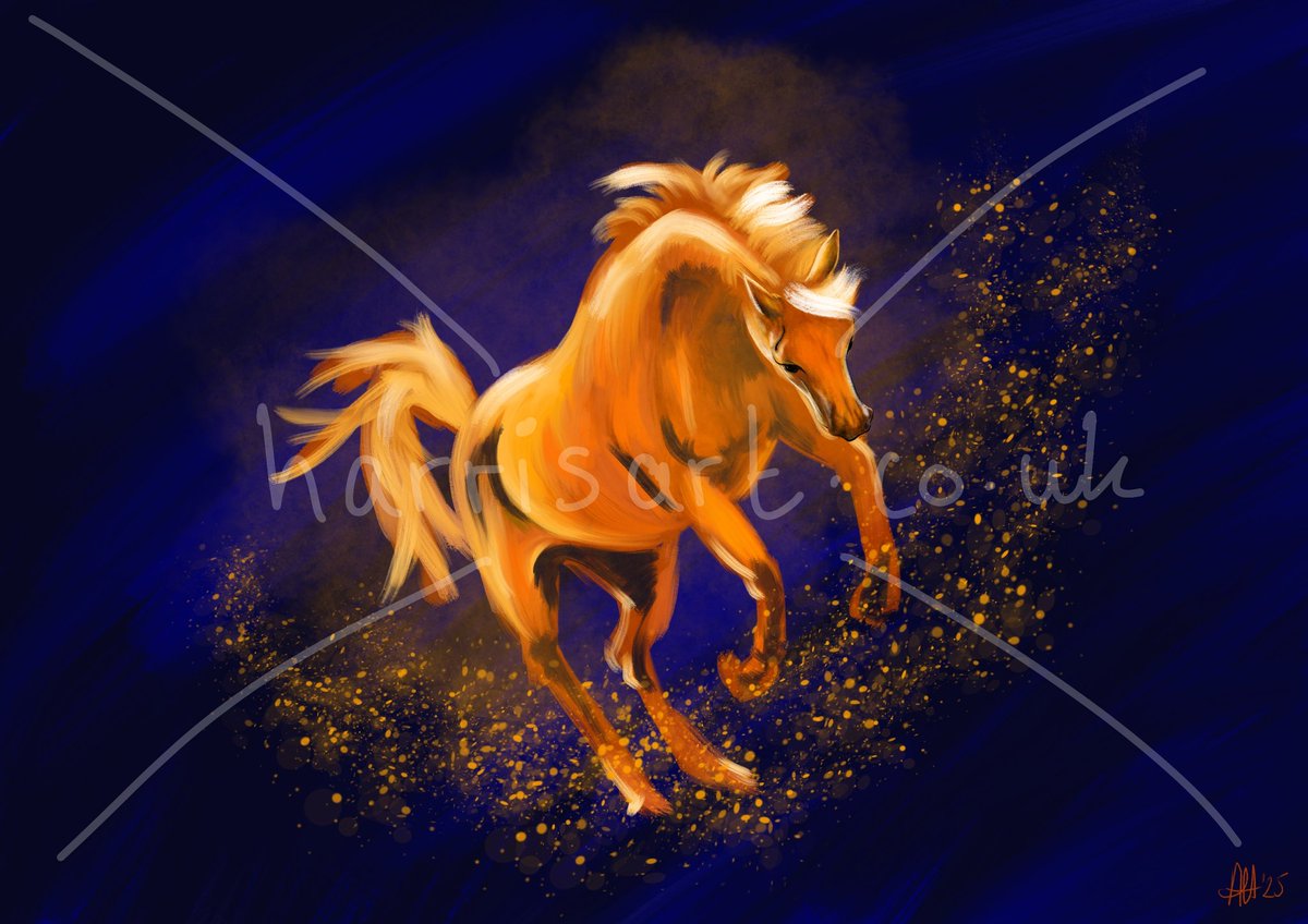 RemyKat's tweet photo. 'Golden' (2025)
#horseart #horse #art #digitalart https://t.co/7SxlH8BLvj