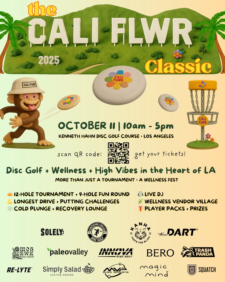 #TheCaliflwrClassic 
Sign ups are Officially open! #DiscGolf #GolfTournament #Wellness #WellnessEvent #DiscOfficeLife #SoCalDiscGolf #LADiscGolf  shorturl.at/WaZ4S