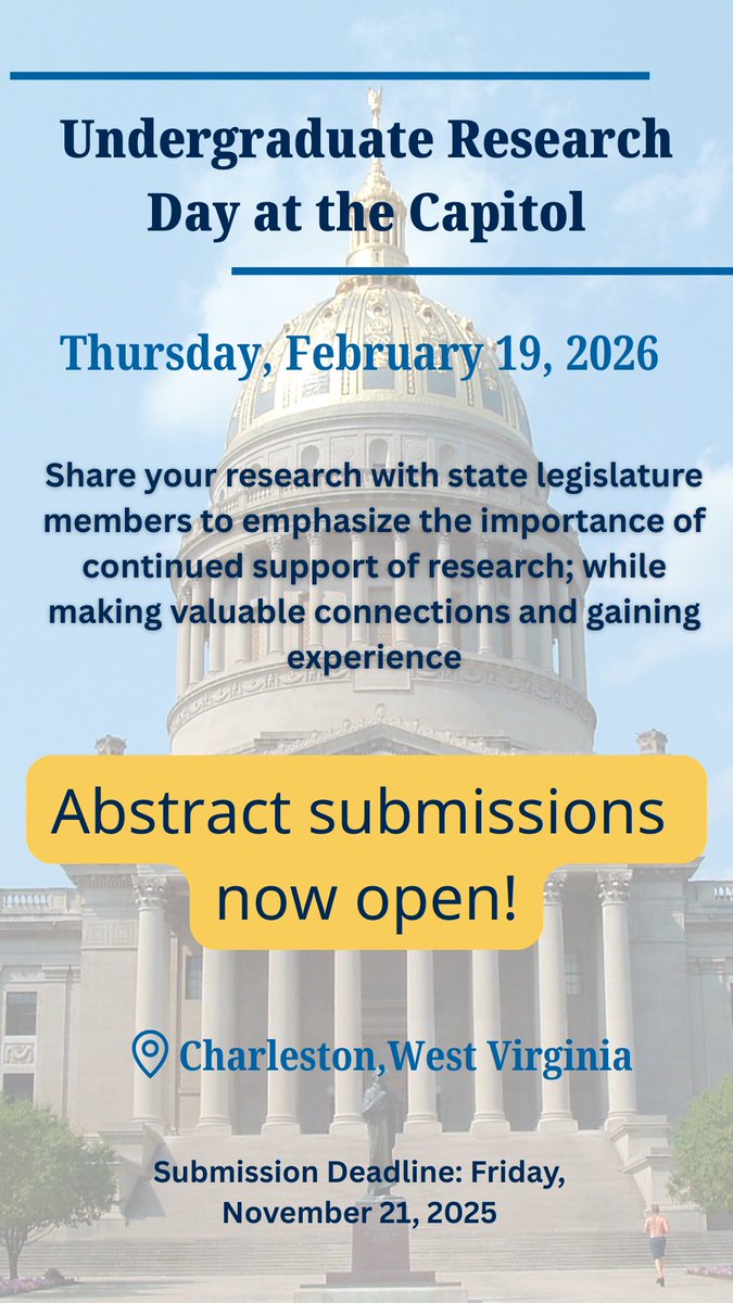 Get a head start this year by applying to present at URDC and NCUR! 🧬🥼📄

URDC: docs.google.com/forms/d/1zBUDV…

NCUR: ncur.secure-platform.com/2026/page/abst…