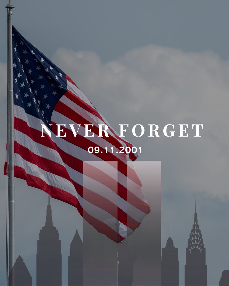 firstbossier's tweet image. Today we pause to remember September 11, 2001. We honor the lives lost, the courage of first responders, and the resilience of our nation. May we never forget and never stop praying. #NeverForget #911Anniversary