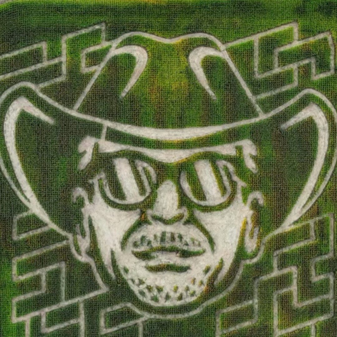 HANKFM's tweet image. ‘For the Boss’ corn maze at Lark Ranch lets you walk THROUGH a giant Jim Irsay tribute 😧 👏 🏈 🪽  #fortheboss #colts 
@precisionmazes @larkranch