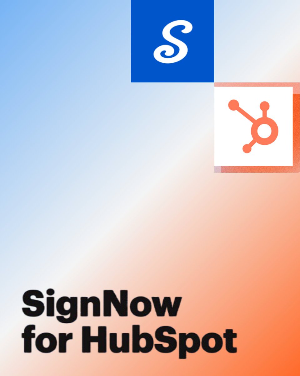signnow's tweet image. 🚀 Sales, marketing &amp;amp; ops teams—streamline your workflows with #SignNow for #HubSpot! Send contracts, track eSignatures, and update CRM records without leaving HubSpot. Close deals faster and keep data accurate. Learn more bit.ly/4621W3r #eSignature