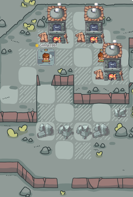 Cooking some bread while enjoying the scenery⛰️  <a href="/NomSteadGame/">NomStead</a>