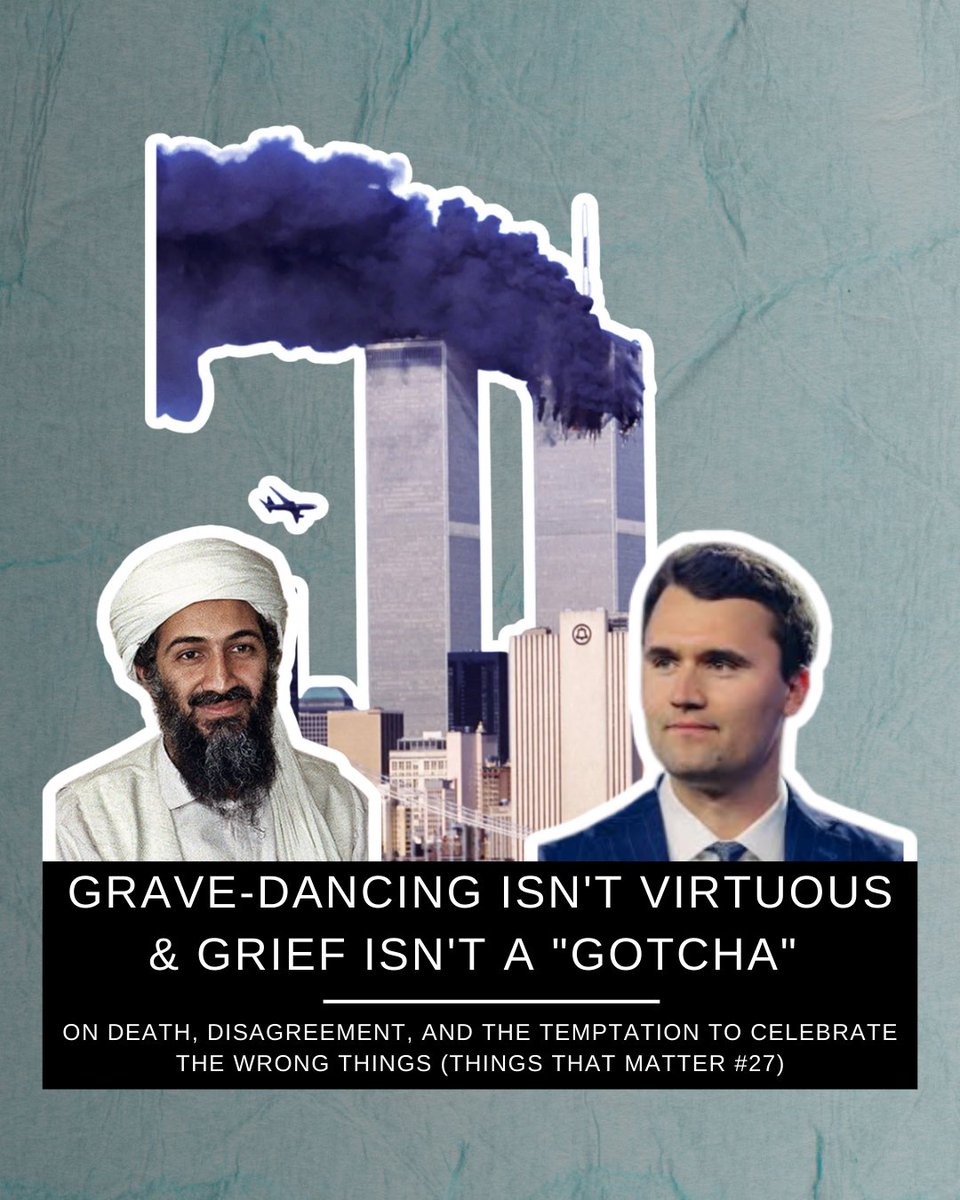 "Friends, it’s as if we’ve forgotten how to mourn without first virtue signaling. We’ve forgotten how to grieve without first putting on display our moral superiority. It’s no longer enough to be sad. We also feel the need to curate our emotions in a way that socially distances