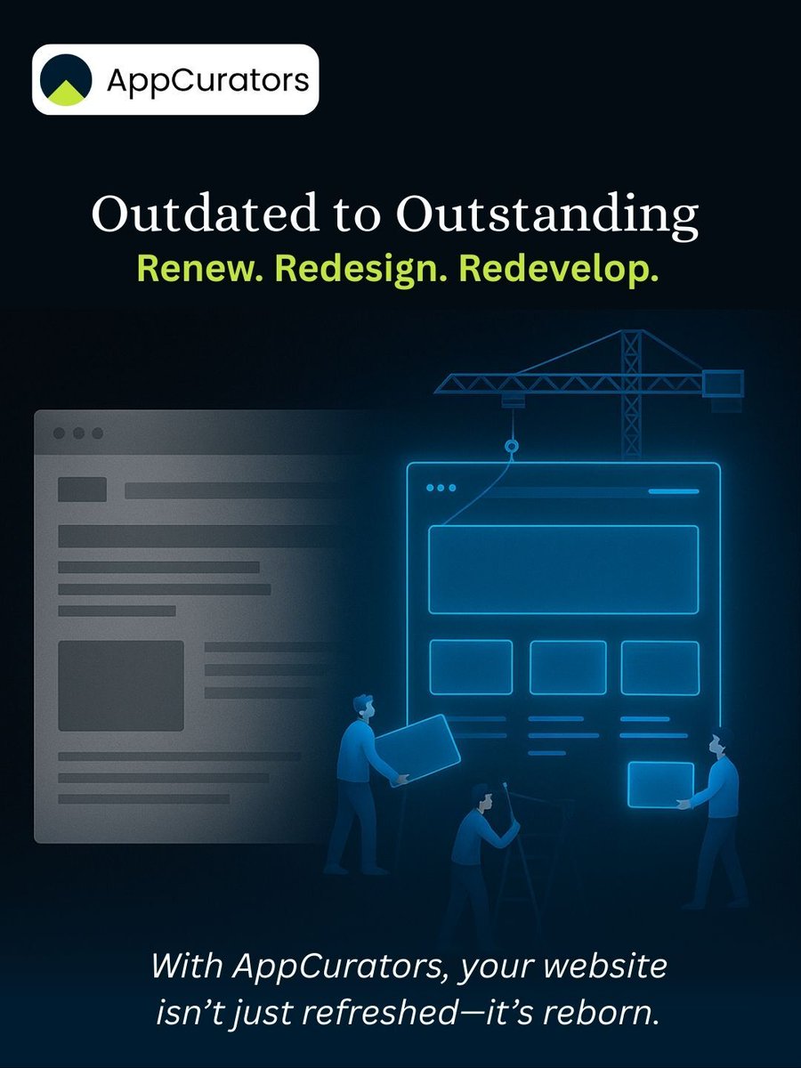 App_Curators's tweet image. Your website is your digital first impression—don’t let it look outdated.
At AppCurators, we specialize in transforming old, slow, and ineffective websites into fast, modern, and conversion-ready platforms. 💻⚡