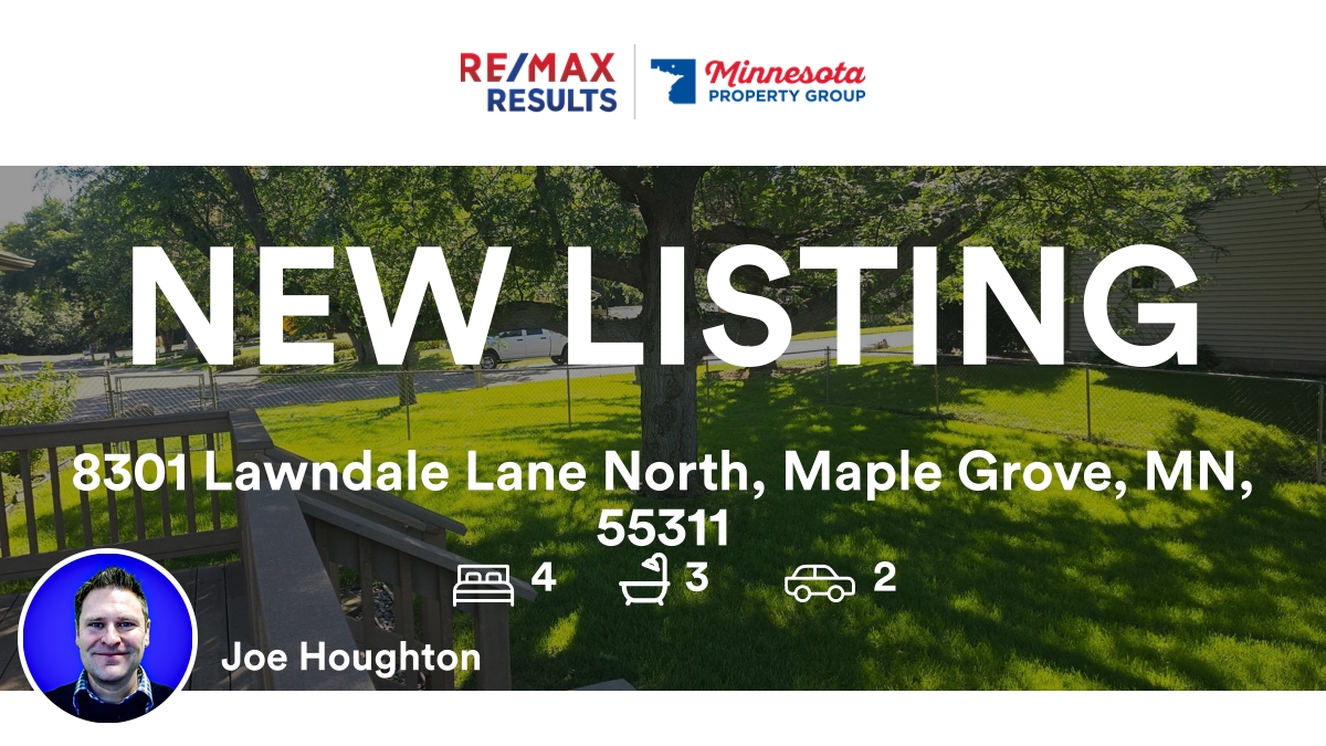 🛌 4 🛀 3 🚘 2
📍 8301 Lawndale Lane North, Maple Grove, MN, 55311

My latest listing on RateMyAgent.
Broker license 40503429
rma.reviews/x9qvoypvsez2

...
#ratemyagent #realestate