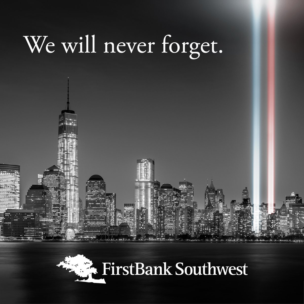 Today, we remember the lives lost, honor the heroes, and stand with the families forever changed. Together, we carry forward the strength and unity that rose from tragedy. ❤️🤍💙 

Faith. Family. Bank. 💚
#MemberFDIC