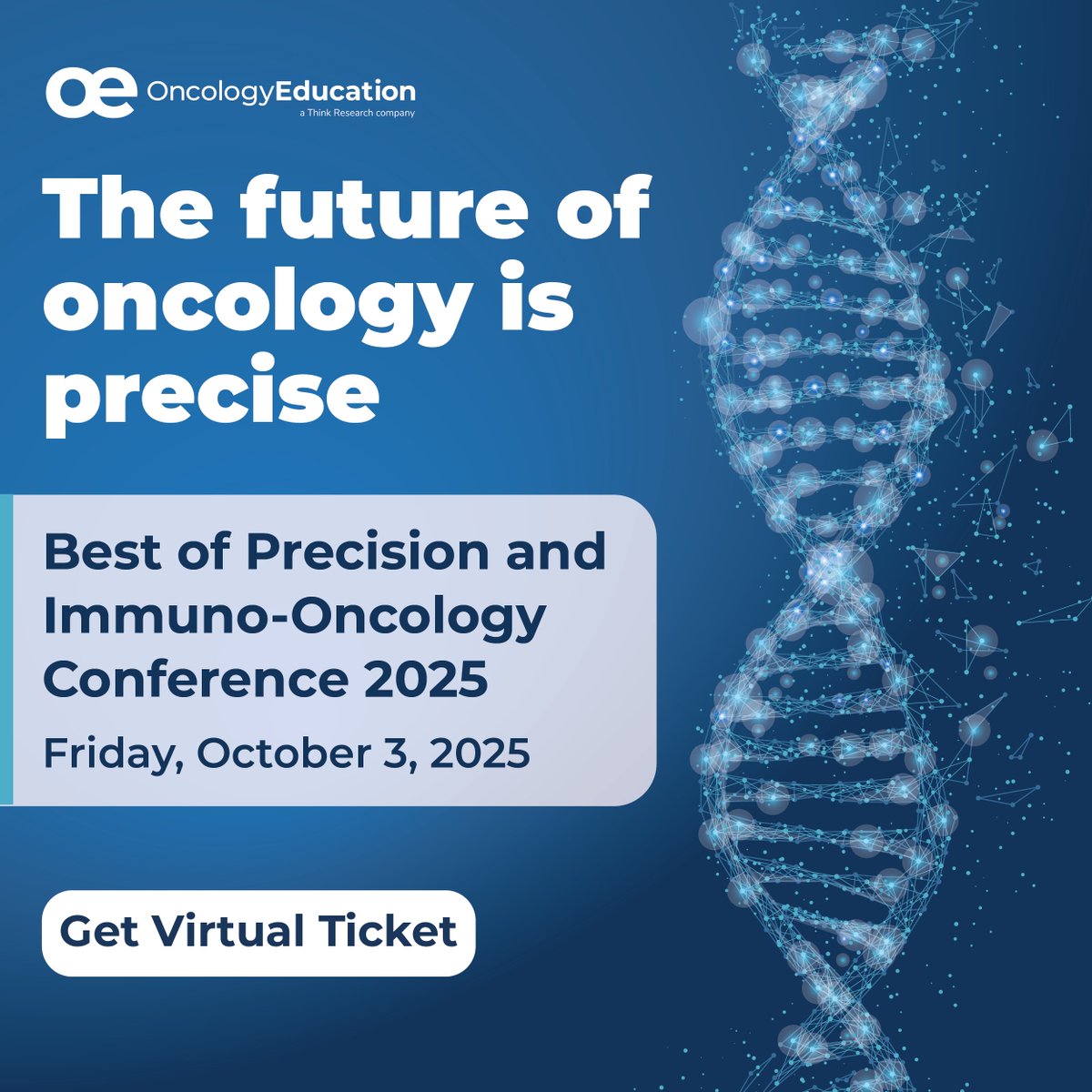 OncEd's tweet image. 💡 One event. All the breakthroughs. The Best of Precision &amp;amp; Immuno-Oncology returns October 3. Get expert-led updates in immuno and precision oncology from the comfort of your screen. 

Register today! ow.ly/ehWI50WKwcJ

#BoPIO #PrecisionOnc #ImmunoOnc #MedOnc