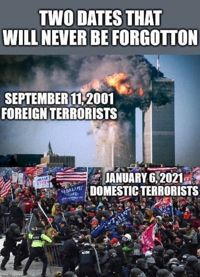 #NeverForgetSeptember11th2001
#NeverForgetJanuary6th2021