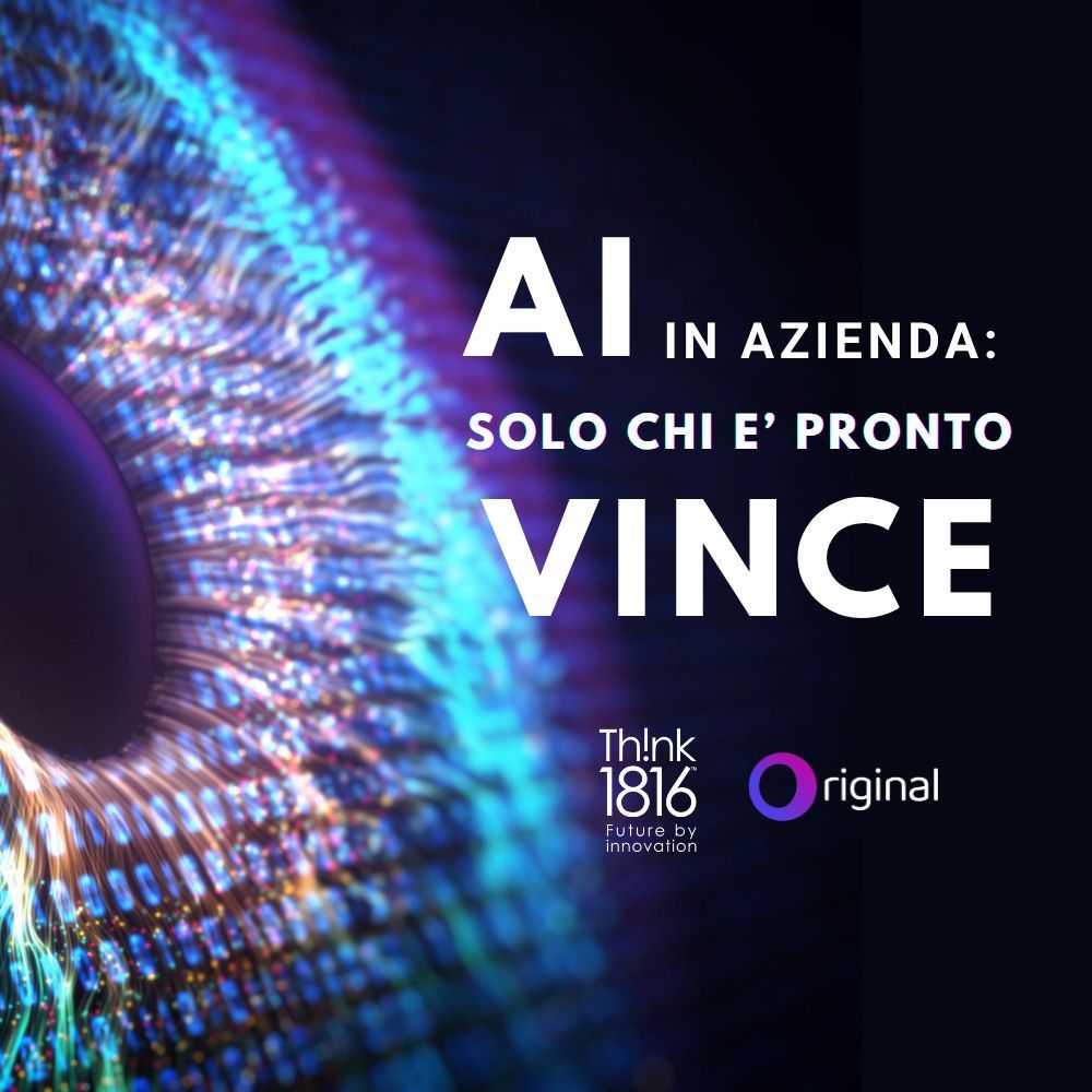 think1816's tweet photo. Il 15 ottobre ti aspettiamo a “𝐀𝐈 𝐢𝐧 𝐚𝐳𝐢𝐞𝐧𝐝𝐚: 𝐜𝐨𝐦𝐞 𝐞𝐯𝐢𝐭𝐚𝐫𝐞 𝐢𝐥 𝐜𝐚𝐨𝐬 𝐞 𝐭𝐫𝐚𝐬𝐟𝐨𝐫𝐦𝐚𝐫𝐥𝐚 𝐢𝐧 𝐯𝐚𝐧𝐭𝐚𝐠𝐠𝐢𝐨 𝐜𝐨𝐦𝐩𝐞𝐭𝐢𝐭𝐢𝐯𝐨” 

🎟️ Posti limitati, non perdere il tuo! Iscriviti subito cliccando qui: https://t.co/JoaIfIJkDN
. https://t.co/0le8hiugGZ