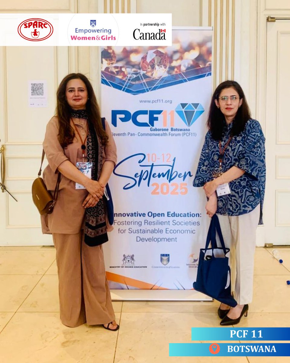 SPARCPK's tweet image. As part of the @COL4D project, SPARC Executive Director Asiya Arif, and Program Manager Sabeen Almas are joining #pcf11bw to exchange knowledge and advance innovative approaches to open education across the Commonwealth.

@bou_university