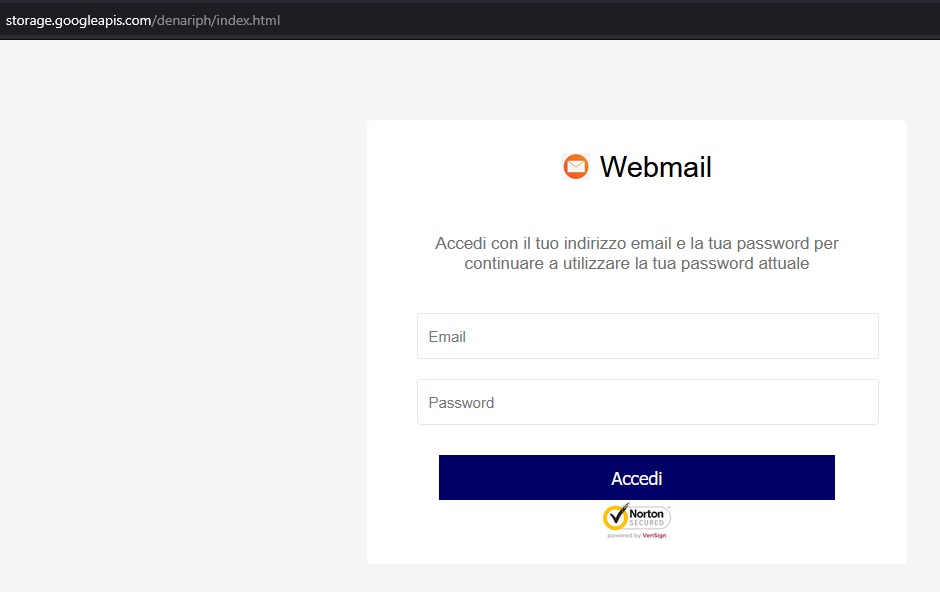 JAMESWT_WT's tweet image. "La tua password @ scadrà oggi"

#phishing via @Google

👇
⛔️storage.googleapis.]com/denariph/index.html

#compromised  email from 
comune.scafati.sa.it

smtp.mailfrom=comune.scafati.]sa].it (client-ip=62.77.55.12; helo=mail.asmecam.]it;