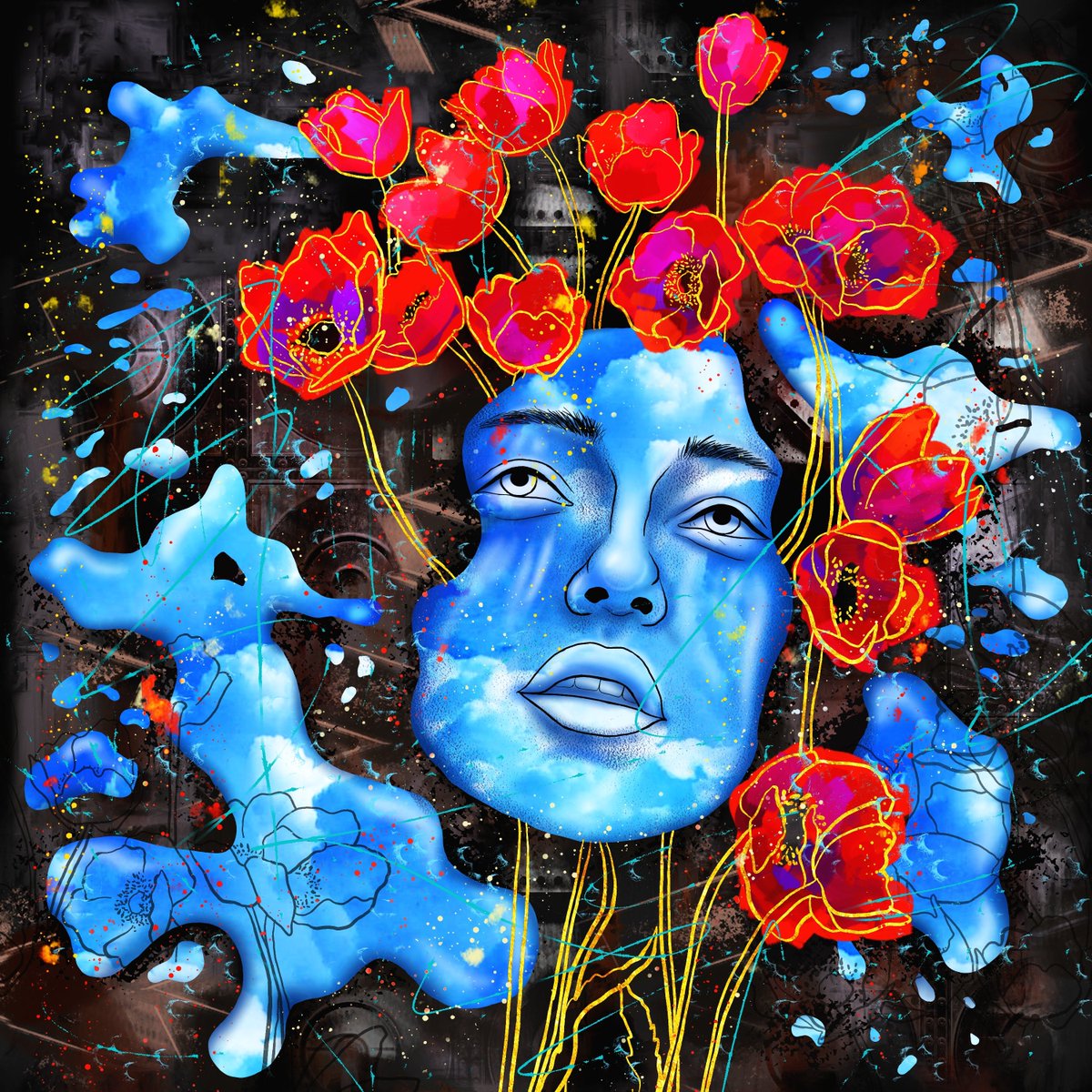 #NFTs #nftart #Ethereum #Ukraine #NFTCommunitys #victory #noaiart
Puddles💦
Even in the muddiest puddles the sky is  reflected...
0.0062 WETH
opensea.io/item/matic/0xe…