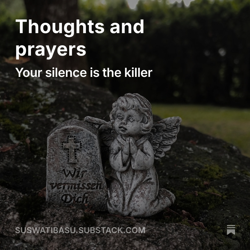 HowToBe247's tweet image. As a journalist, I faced the dreadful task of reporting on the Sandy Hook massacre in 2012, which still leaves me shaken. After seeing the words ‘thoughts and prayers’ once more, it set off an avalanche of emotions.

#poetry #thoughtsandprayers 

open.substack.com/pub/suswatibas…