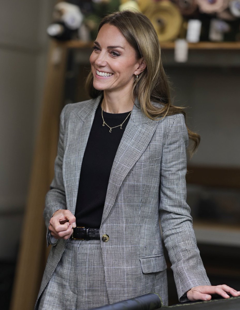 HRH The Princess of Wales visiting the Sudbury Silk Mills today 😍