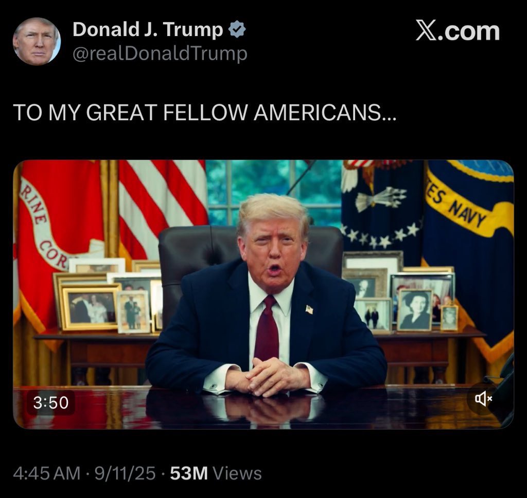 Have you noticed that Trump hid his right hand during his last video message?