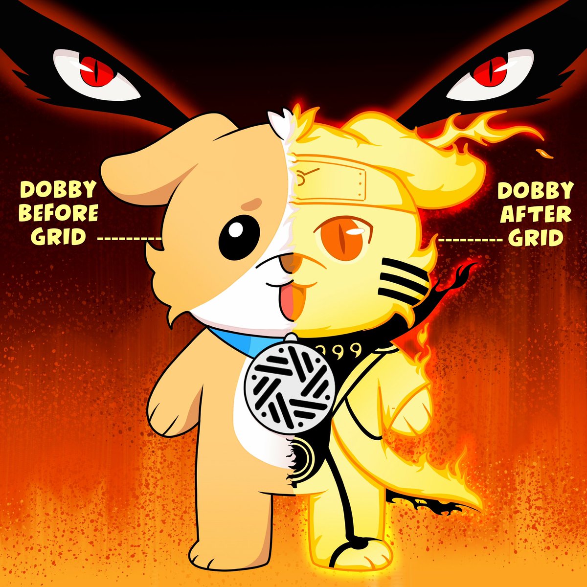 Submission 1 of the #DobbyGRID challenge 

This is how I imagine Dobby would evolve before and after GRID 

#SentientAGI #GRID

Discord: Wlxaj