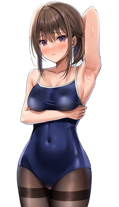 恥ずかしがりながらわき見せてくれたやつ 