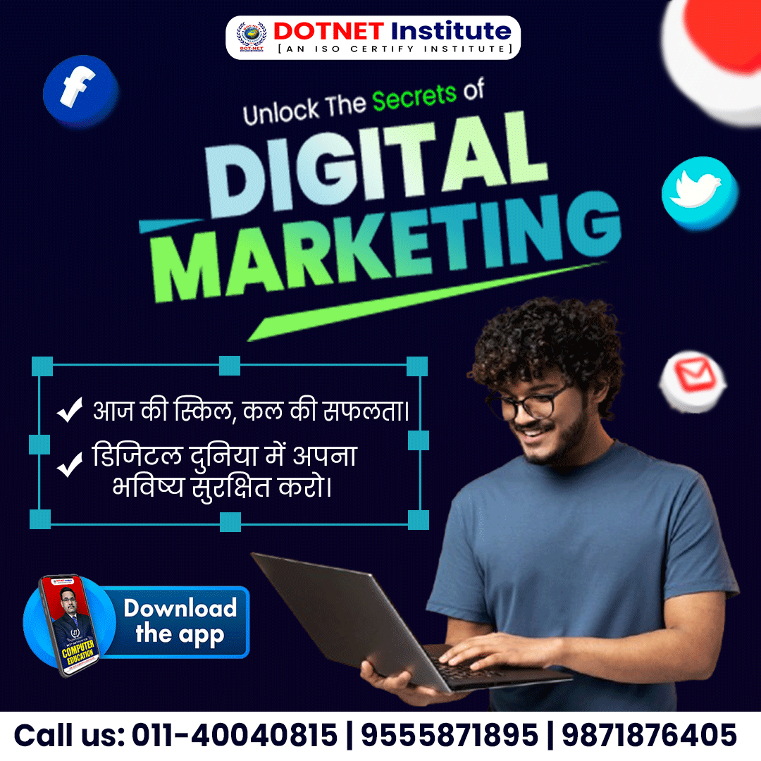dotnetinstitute's tweet image. 🚀 Unlock the Secrets of Digital Marketing

💥 आज की स्किल, कल की सफलता।
📕 डिजिटल दुनिया में अपना भविष्य सुरक्षित करो
🎓 DOTNET Institute
✅ Download App
🔗 Visit us : dotnetinstitute.com
☎ Call us: 011-40040815 | 9555871895 | 9871876405

#digitalmarketing 
#bestcourse