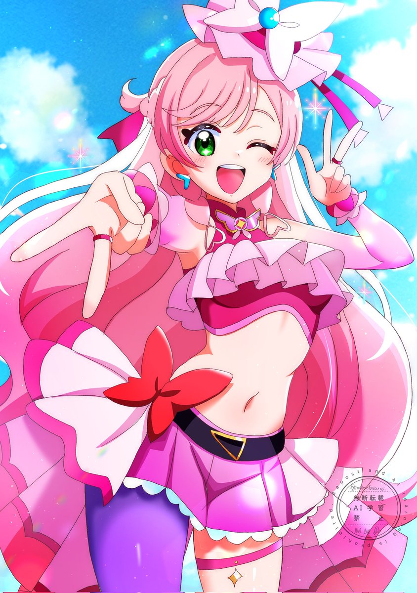 momotarouooi's tweet photo. アゲアゲ変身プリズム🦋
#一日一絵  #precure 1026日目 https://t.co/HnkfC96BOj
