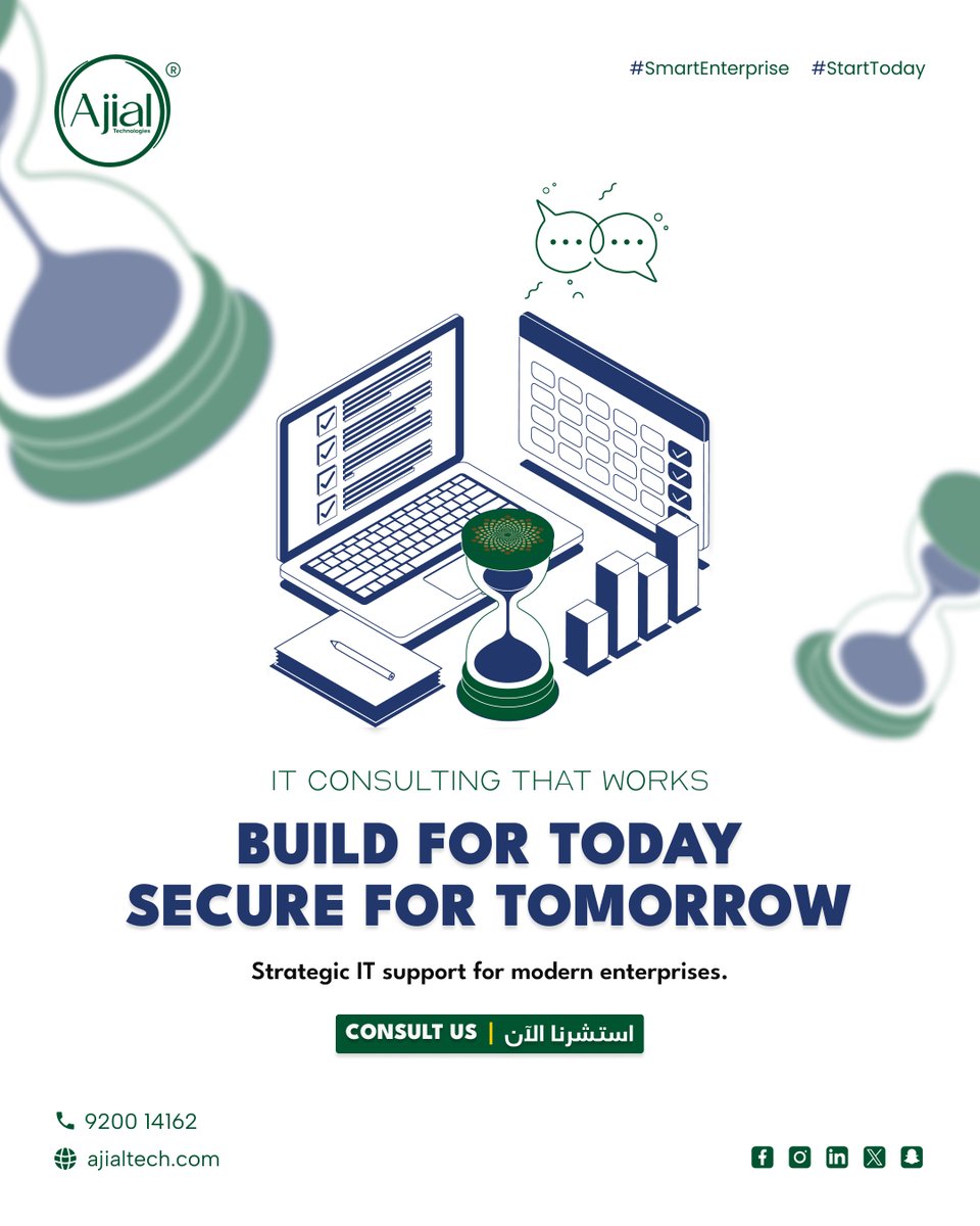 ajialtech's tweet image. 🌍 Smart consulting for Saudi enterprises shaping Vision 2030.
#AjialTech #ITConsulting #SmartEnterprise #SaudiVision2030