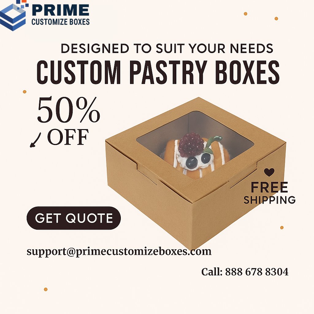 pcb33594's tweet image. 💼 Seal sweetness with style using Custom Pastry Boxes! 🍩✨
Keep pastries fresh, safe &amp;amp; stunning with Prime Customize Boxes.

🌐 primecustomizeboxes.com/product/custom…

#CustomPastryBoxes #BakeryPackaging #FoodPackaging #CustomBoxes #PrimeCustomizeBoxes