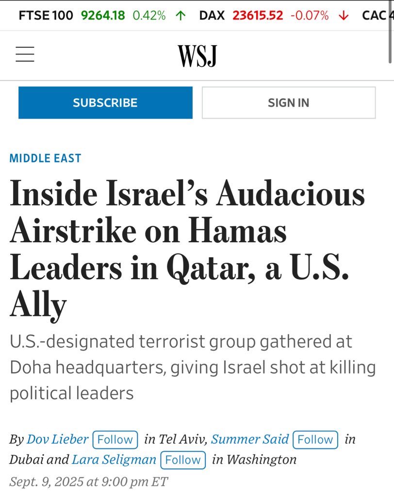 MASRโข๏ธ ๐ช๐ฌ (@viktornaumenk99) on Twitter photo According to the Wall Street Journal <a href="/WSJ/">The Wall Street Journal</a>, Egyptian & Turkish officials urged Hamas & Qatar to tighten security measures in recent weeks in expectation of an Israeli military op. Apparently this is, according to the WSJ & others, also confirmed by officials from the U.S., Israel, According to the Wall Street Journal <a href="/WSJ/">The Wall Street Journal</a>, Egyptian & Turkish officials urged Hamas & Qatar to tighten security measures in recent weeks in expectation of an Israeli military op. Apparently this is, according to the WSJ & others, also confirmed by officials from the U.S., Israel,