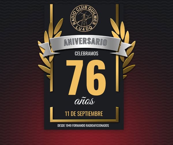 Un 11 de septiembre hace 76 años, en un local de la Asociación de Bomberos Voluntarios de Bernal, nacía el Radio Club Quilmes.
El 2 de julio de 1950, el Radio Club obtuvo su señal distintiva LU4DQ.