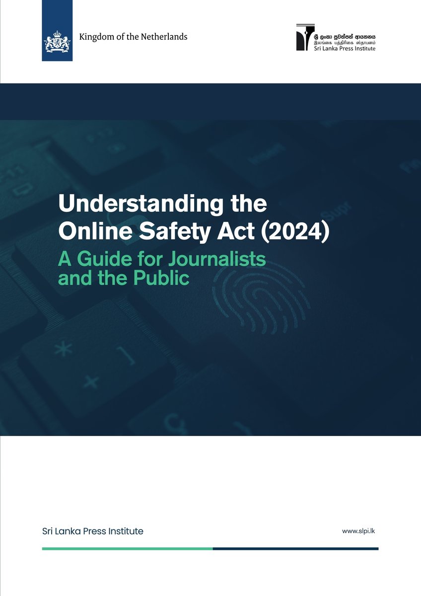 E-book: Understanding the Online Safety Act (2024): A Guide for Journalists and the Public

👉 Access the eBook here: slpi.lk/wp-content/upl…

#slpi #srilanka #journalism