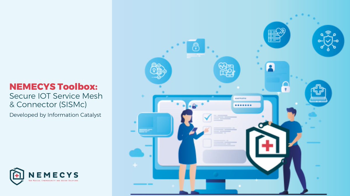 New from #NEMECYS_eu: SISMc, the Secure IoT Service Mesh &amp; Connector by <a href="/InfoCatalystUK/">Information Catalyst</a>, protects #medicaldevices across all settings, from #hospitals to homes.

🔐 Built on open-source tech for scalable, compliant #IoMT security.

Read the brochure: nemecys.eu/download/19446…