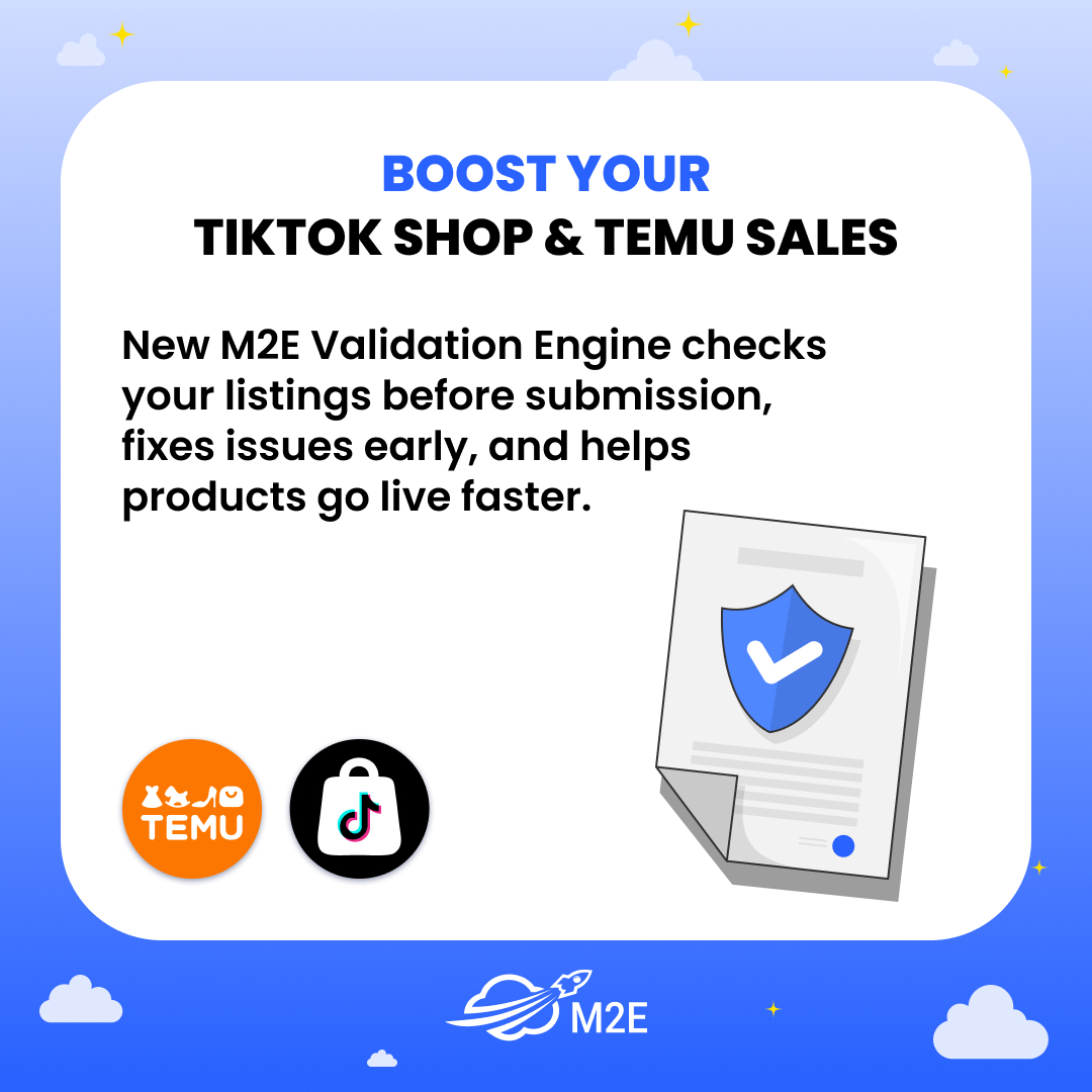 m2ecloud's tweet image. 📢 August 2025 M2E Cloud Updates!
👉 Swipe through to explore more about what’s new!

Got questions or feature ideas? Drop us a comment! 💬 
More about August 2025 M2E Cloud updates 👉 docs.m2ecloud.com/docs/august-20…

#m2ecloud #ecommerce #multichannel #shopify #tiktokshop #temu #ebay