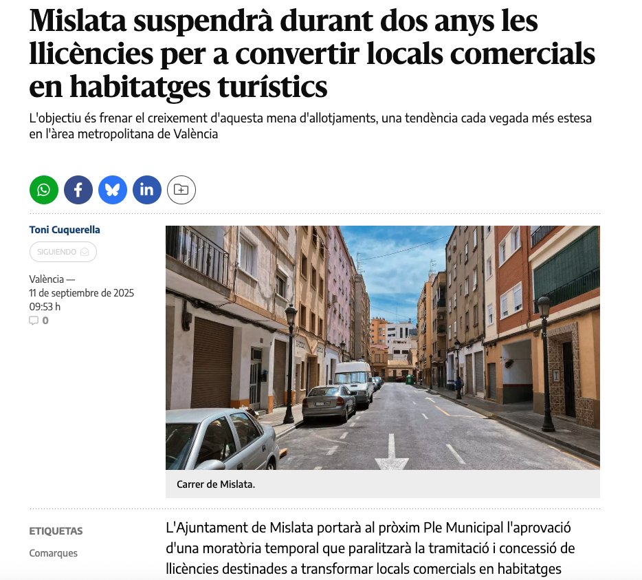 Si Mislata pot fer-ho, perquè <a href="/AjuntamentVLC/">Ajuntament València</a> , no, <a href="/mjosecatala/">María José Catalá</a> ? 🤔
