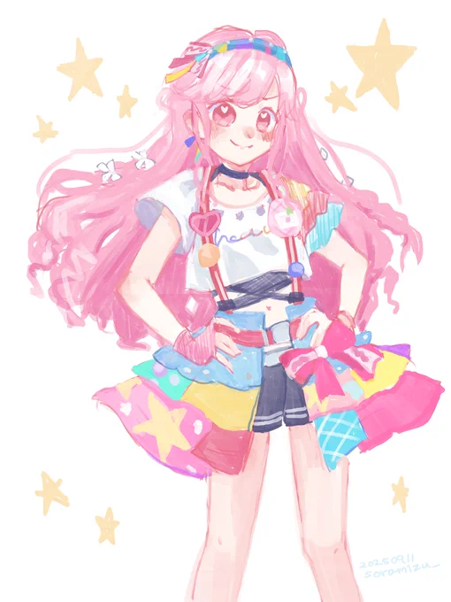 #み絵る 誕生日ライブパート見ながら描いてたやつを仕上げたや