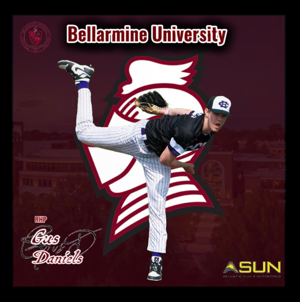 Gus Daniels (@danielsgus28013) on Twitter photo I am blessed to announce my commitment to play baseball at Bellarmine University. I want to thank God, my family, coaches and friends for guiding me through this journey. Go Knights!!!
<a href="/tclarkpitching/">Travis Clark</a> <a href="/The_Skip_17/">Benjamin Reel</a> <a href="/RGoldschlag/">Ross Goldschlag</a> <a href="/CHCA_bb/">CHCA Baseball</a> <a href="/rsickinger12/">Ronnie Sickinger</a> I am blessed to announce my commitment to play baseball at Bellarmine University. I want to thank God, my family, coaches and friends for guiding me through this journey. Go Knights!!!
<a href="/tclarkpitching/">Travis Clark</a> <a href="/The_Skip_17/">Benjamin Reel</a> <a href="/RGoldschlag/">Ross Goldschlag</a> <a href="/CHCA_bb/">CHCA Baseball</a> <a href="/rsickinger12/">Ronnie Sickinger</a>