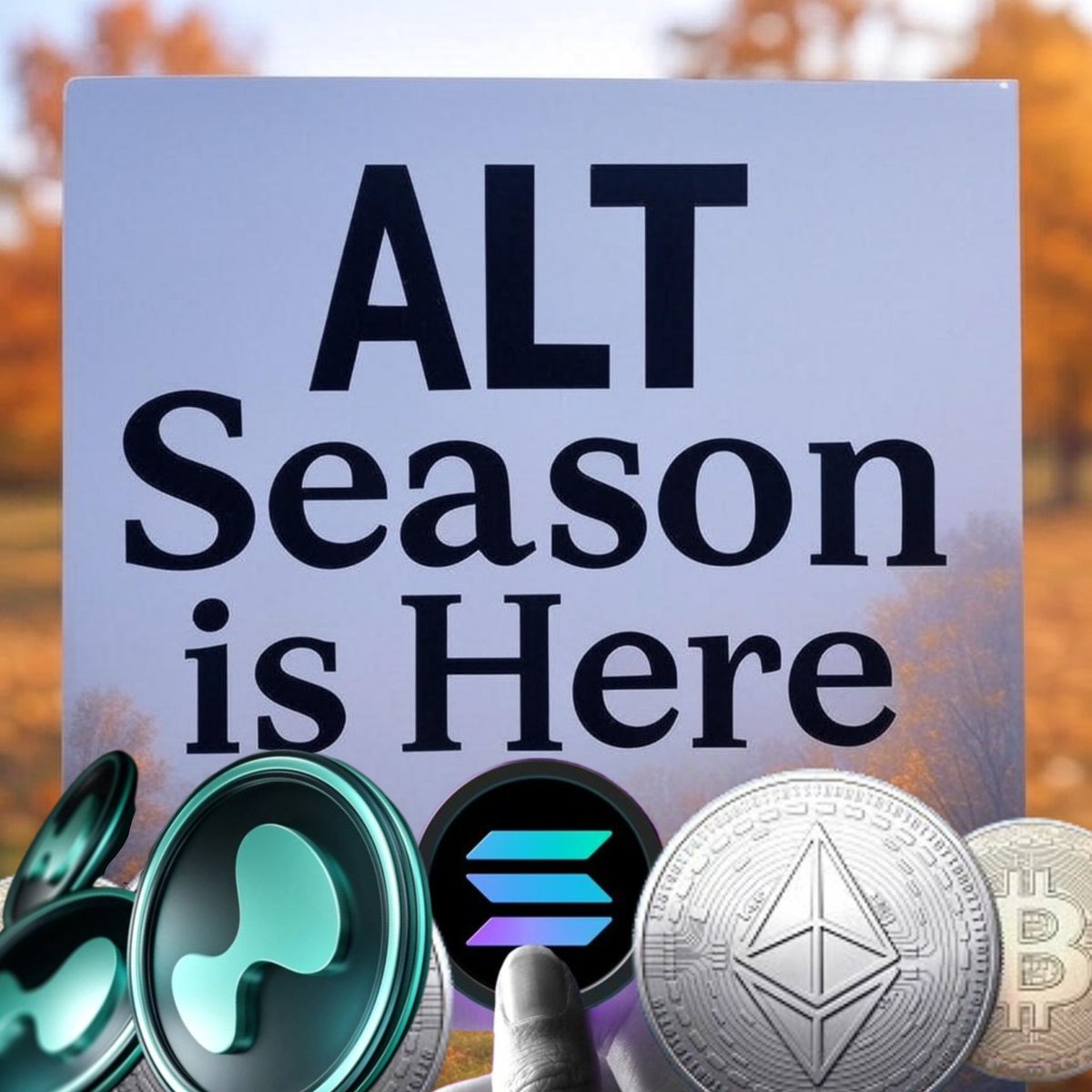 KingMaxFreedom's tweet photo. Altcoins are waking up as BTC dominance dips to 58.61%. Altcoin Season Index at 65—close to the 75 mark for a full-blown altseason! This due to Fed’s 100% priced-in rate cut on Sept 17 is about to shake things up, big time.
Keep an eye on ETH, SOL, and HYPE for big moves. 

Lower Fed rates = more cash flowing into riskier assets like altcoins. 
OTHERS/ALTS market cap just broke $300B, with a triangle breakout signaling a potential run to $328B. BTC’s grip is loosening bit by bit and liquidity’s rotating to mid/low-cap gems💎

ETH currently holding $4.3K, SOL up 4.2%, and HYPE surging 5.4%. If BTC dominance keeps sliding, we could see altcoins steal the show by October. 
Get ready for Uptober folk, it going to wild, if things keep going on this way.