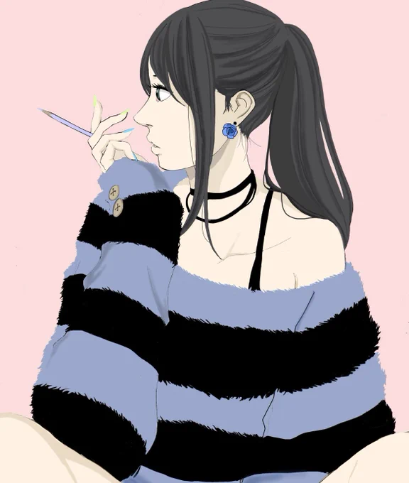 横顔 #イラスト #女の子イラスト #illustration